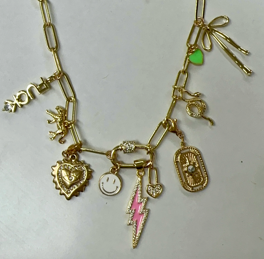 Custom Charm Necklace for sale