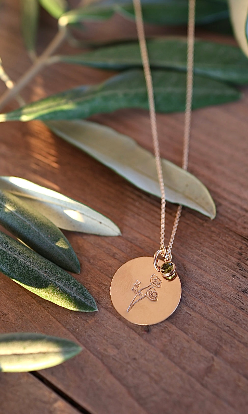 Birthflower Gold Filled Necklace