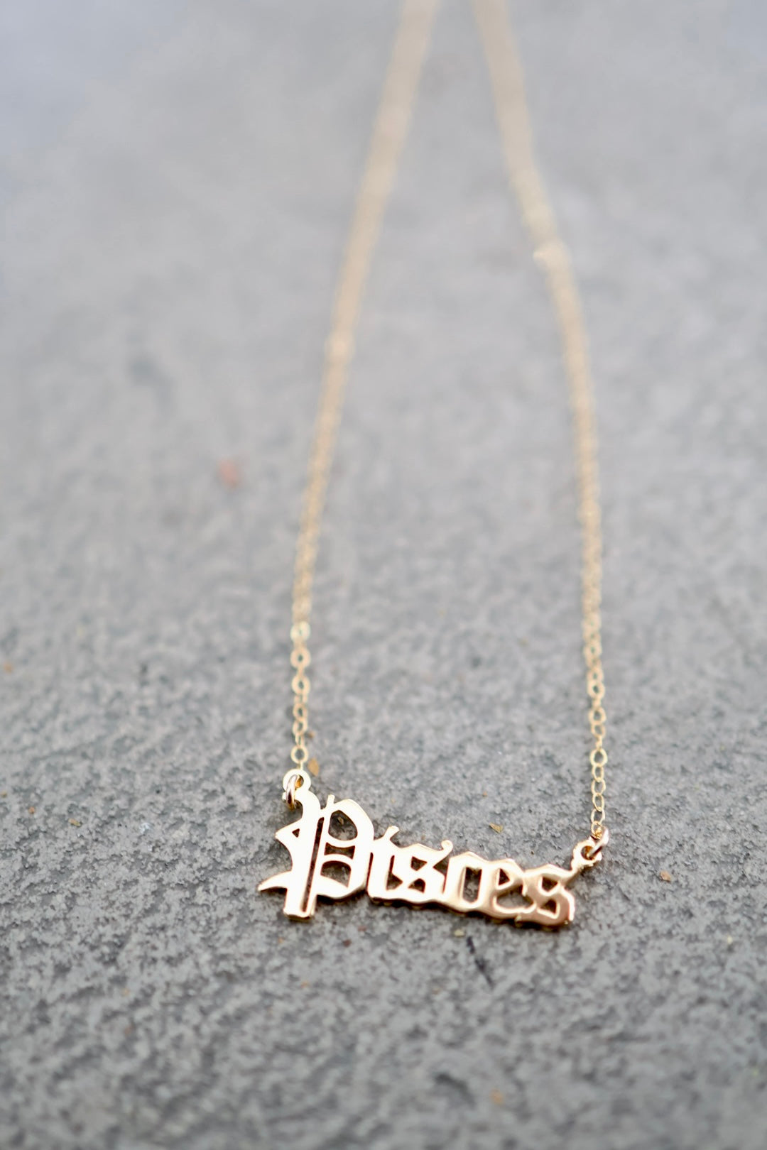 Astrology Script Necklace