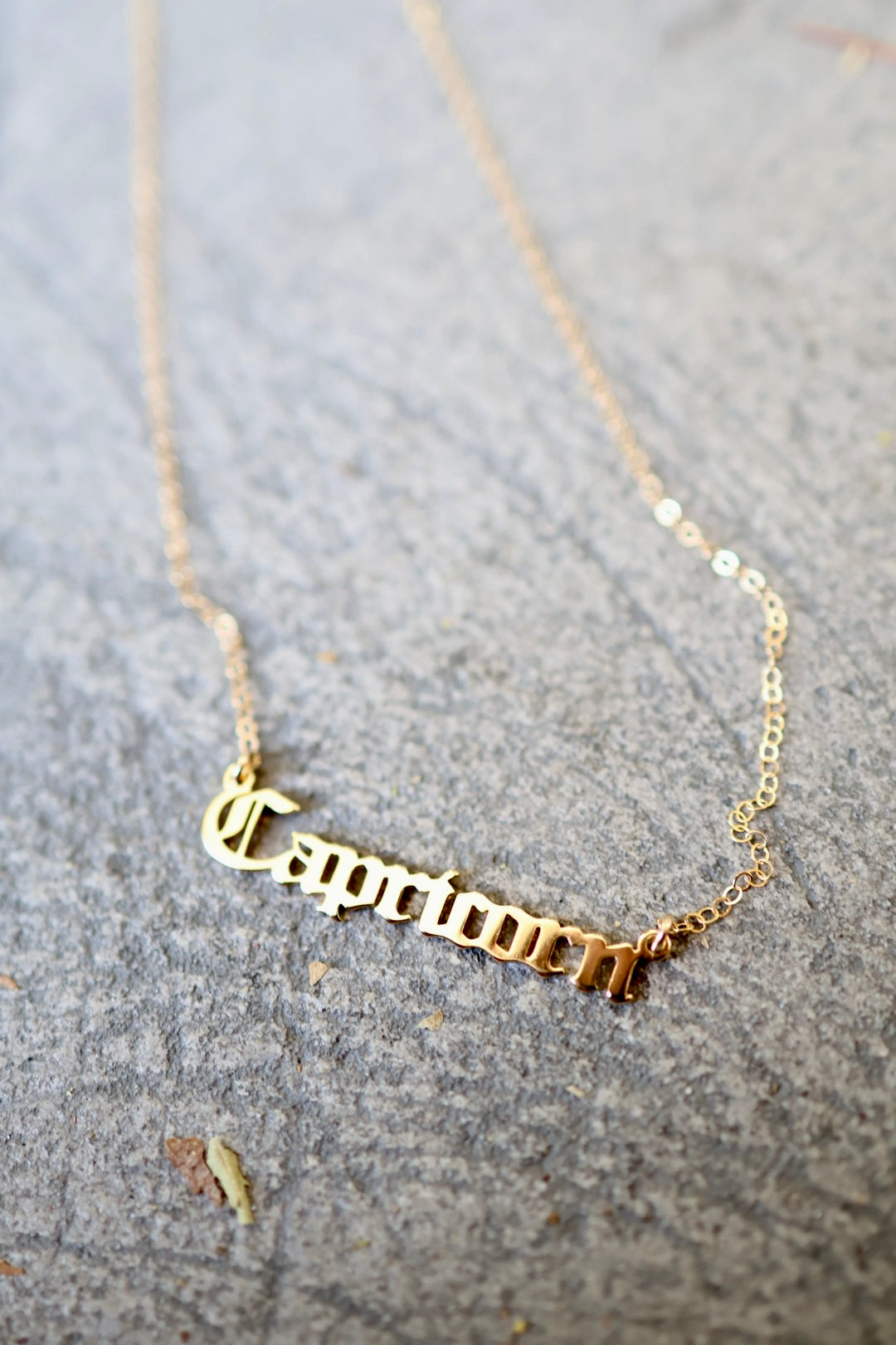 Astrology Script Necklace