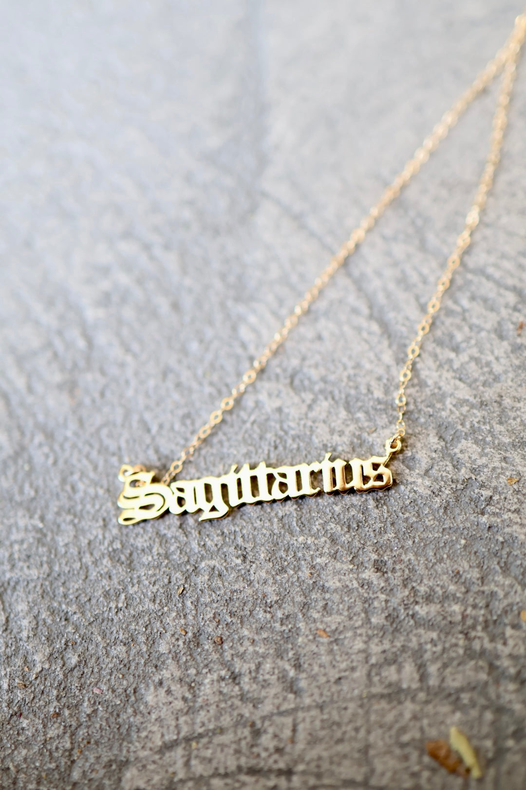 Astrology Script Necklace