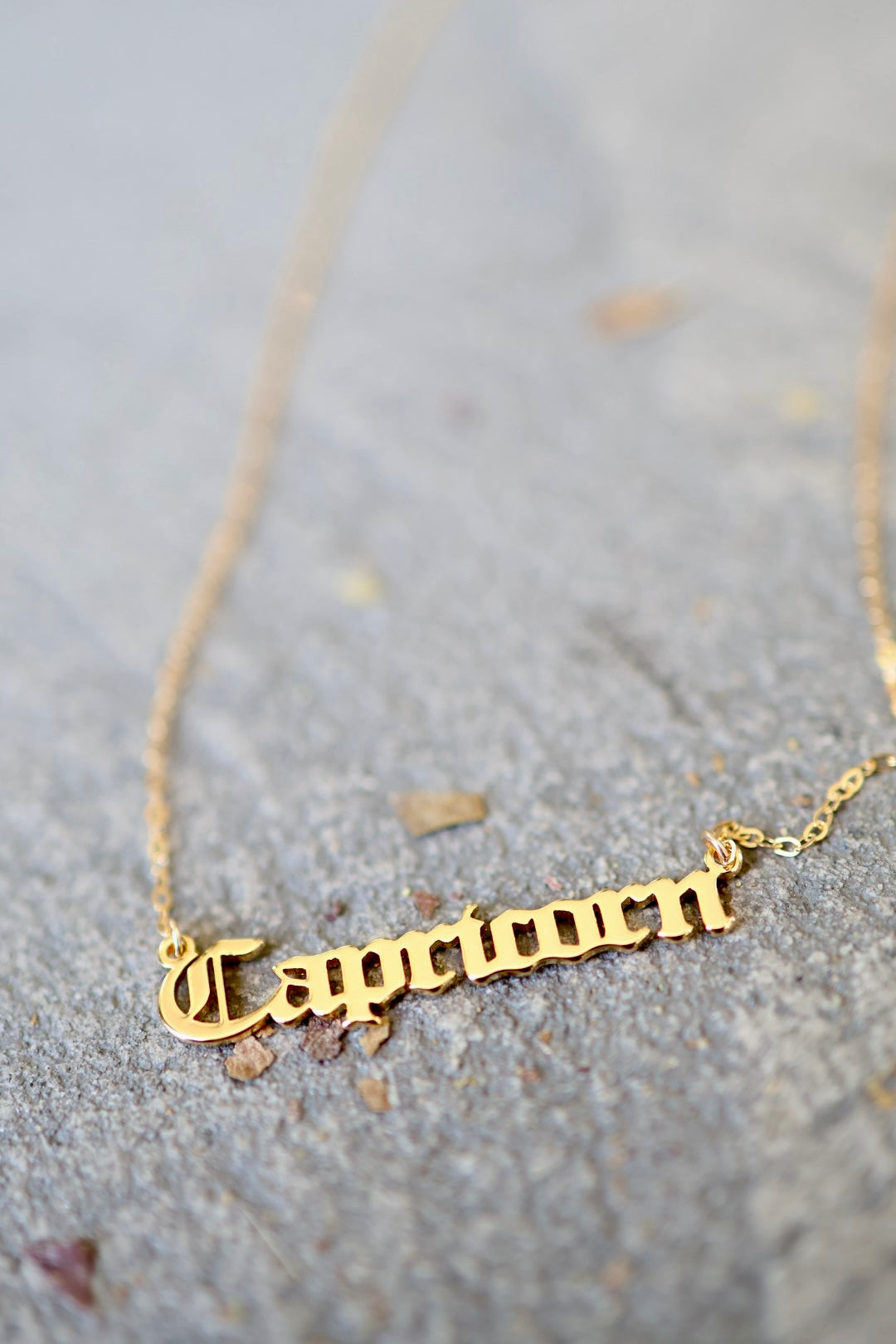 Astrology Script Necklace