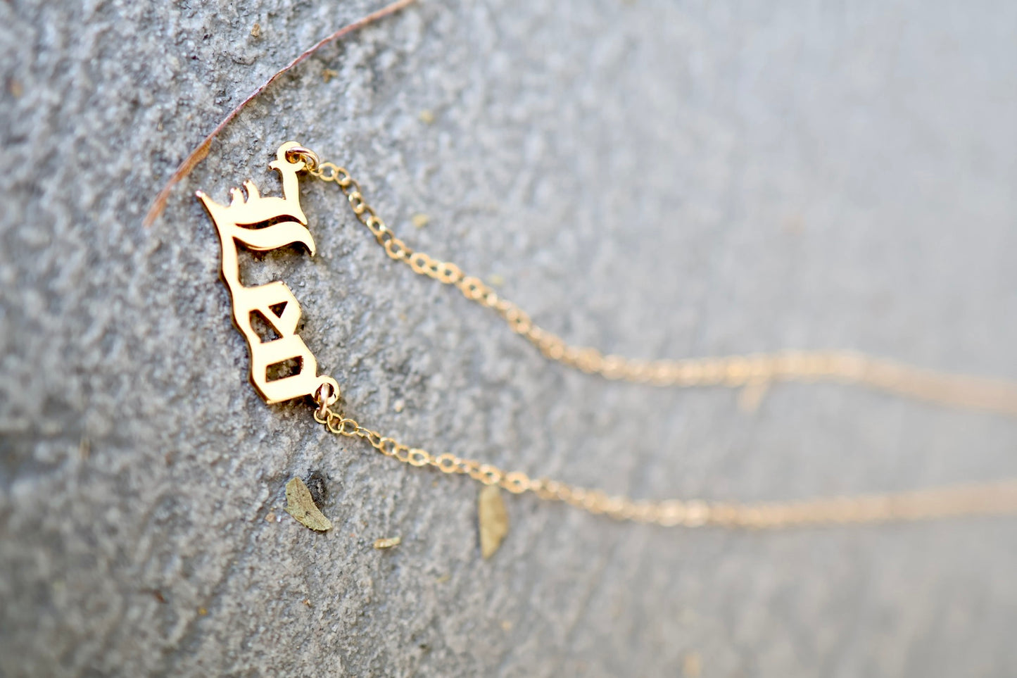 Astrology Script Necklace