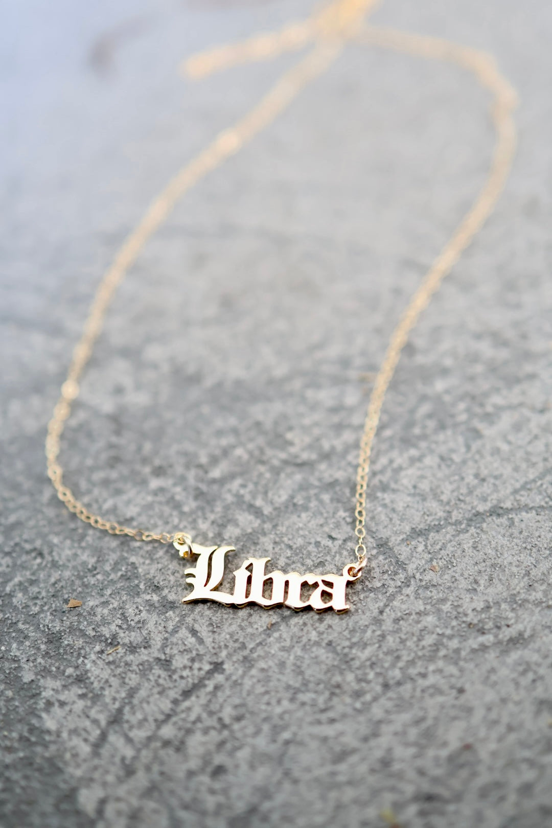 Astrology Script Necklace