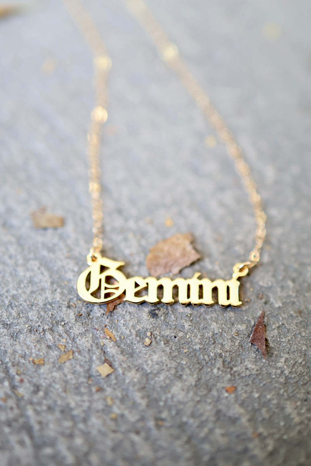 Astrology Script Necklace