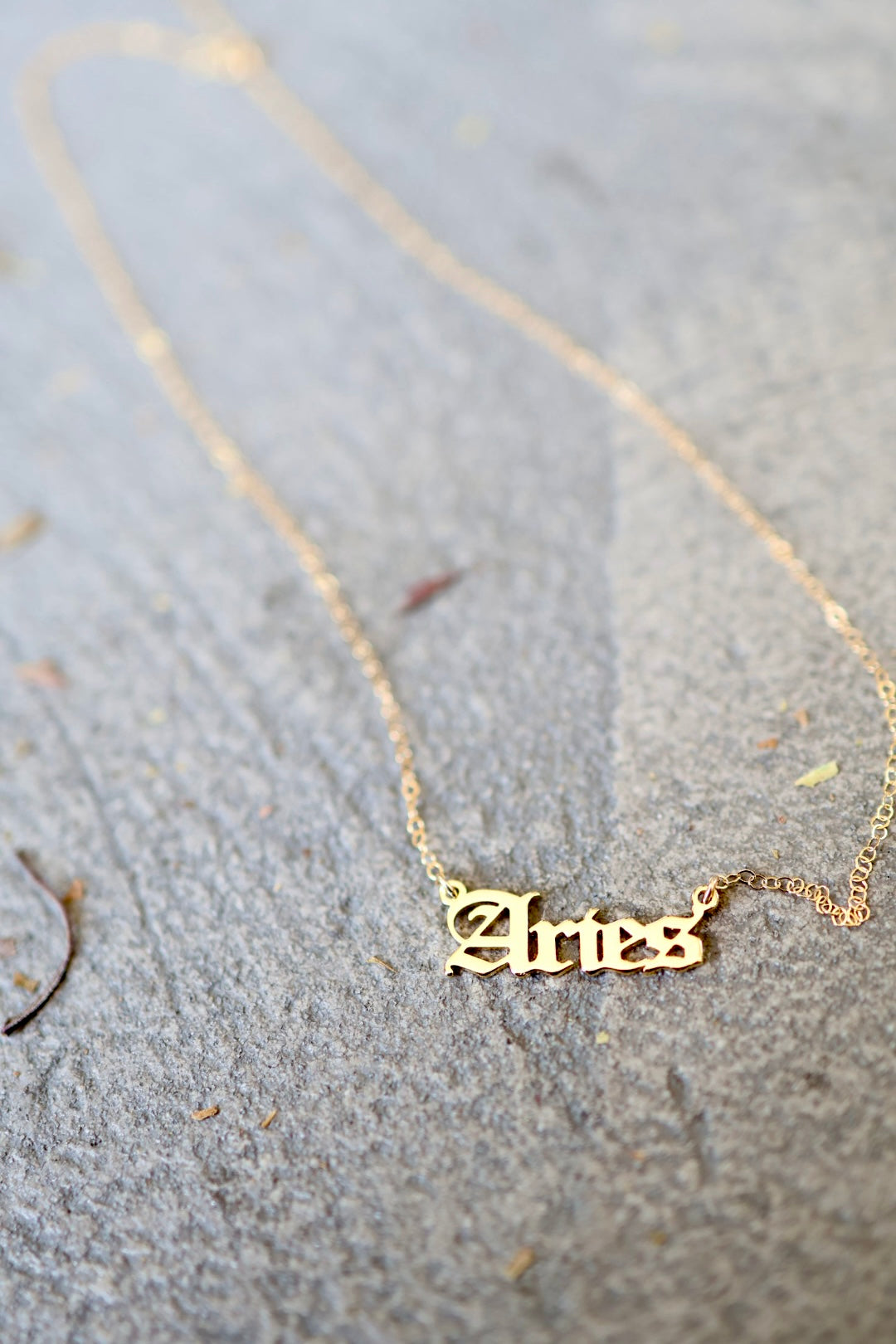 Astrology Script Necklace