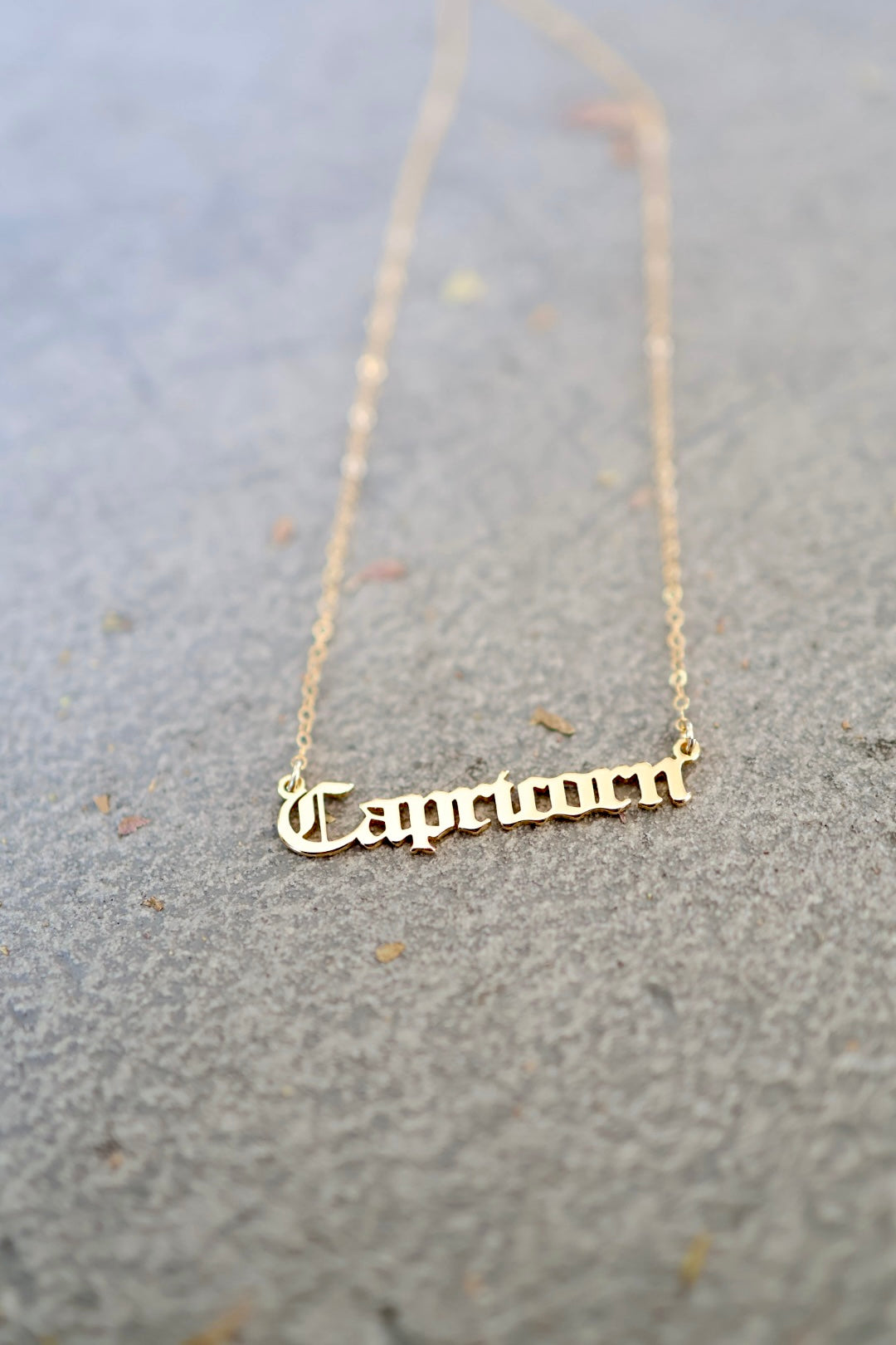 Astrology Script Necklace