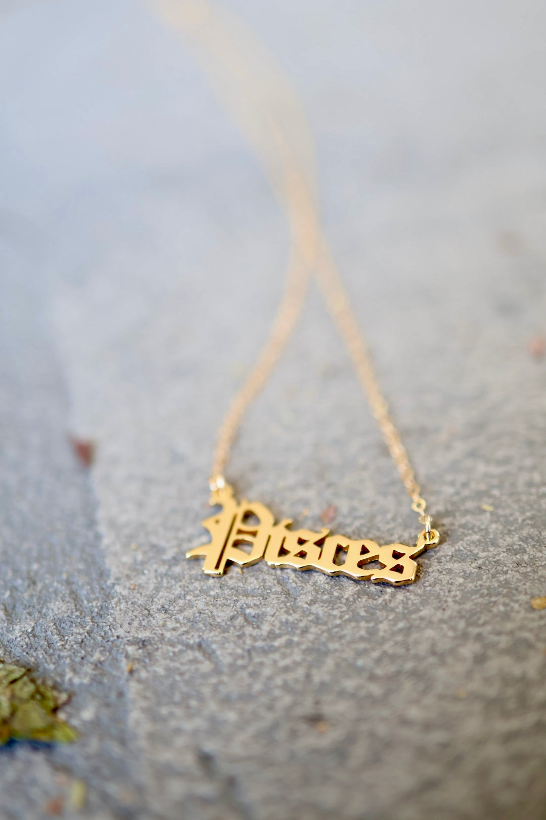 Astrology Script Necklace