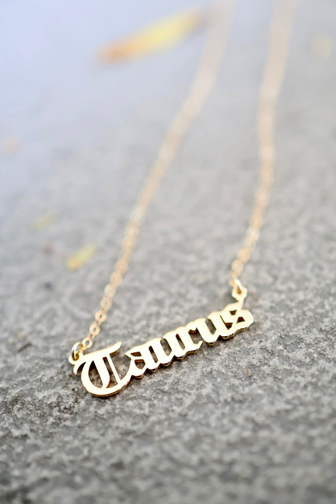 Astrology Script Necklace
