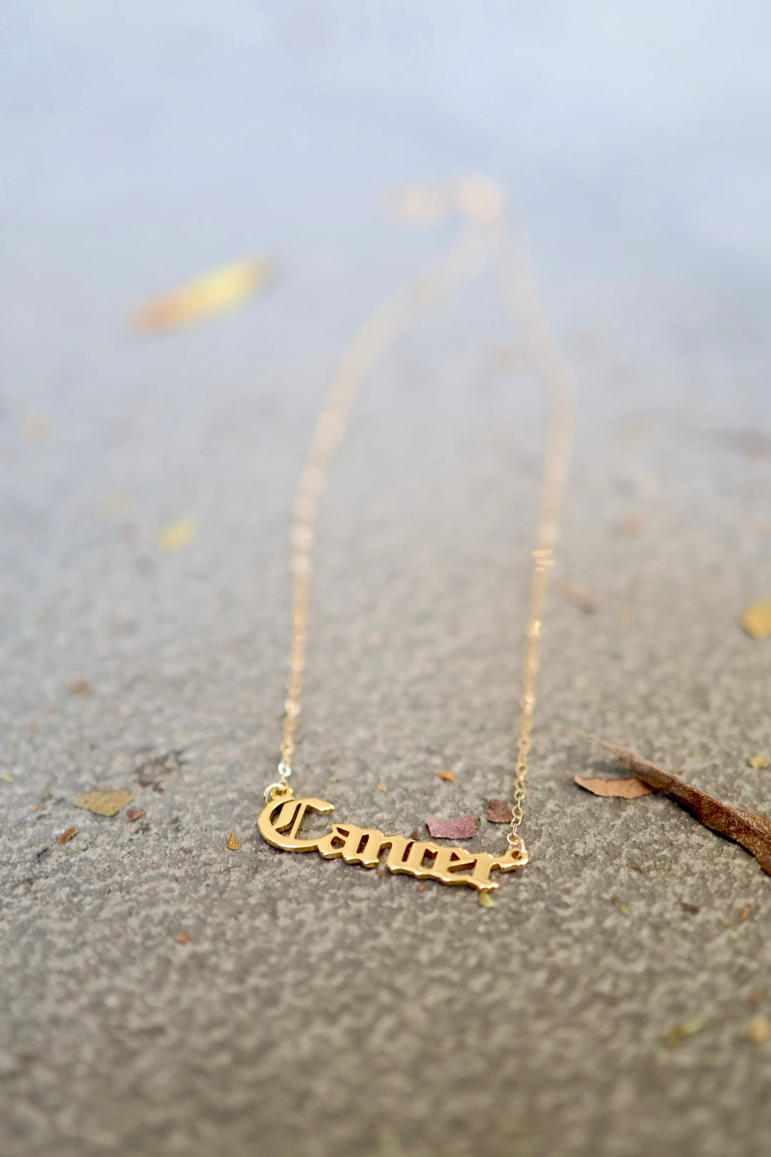 Astrology Script Necklace