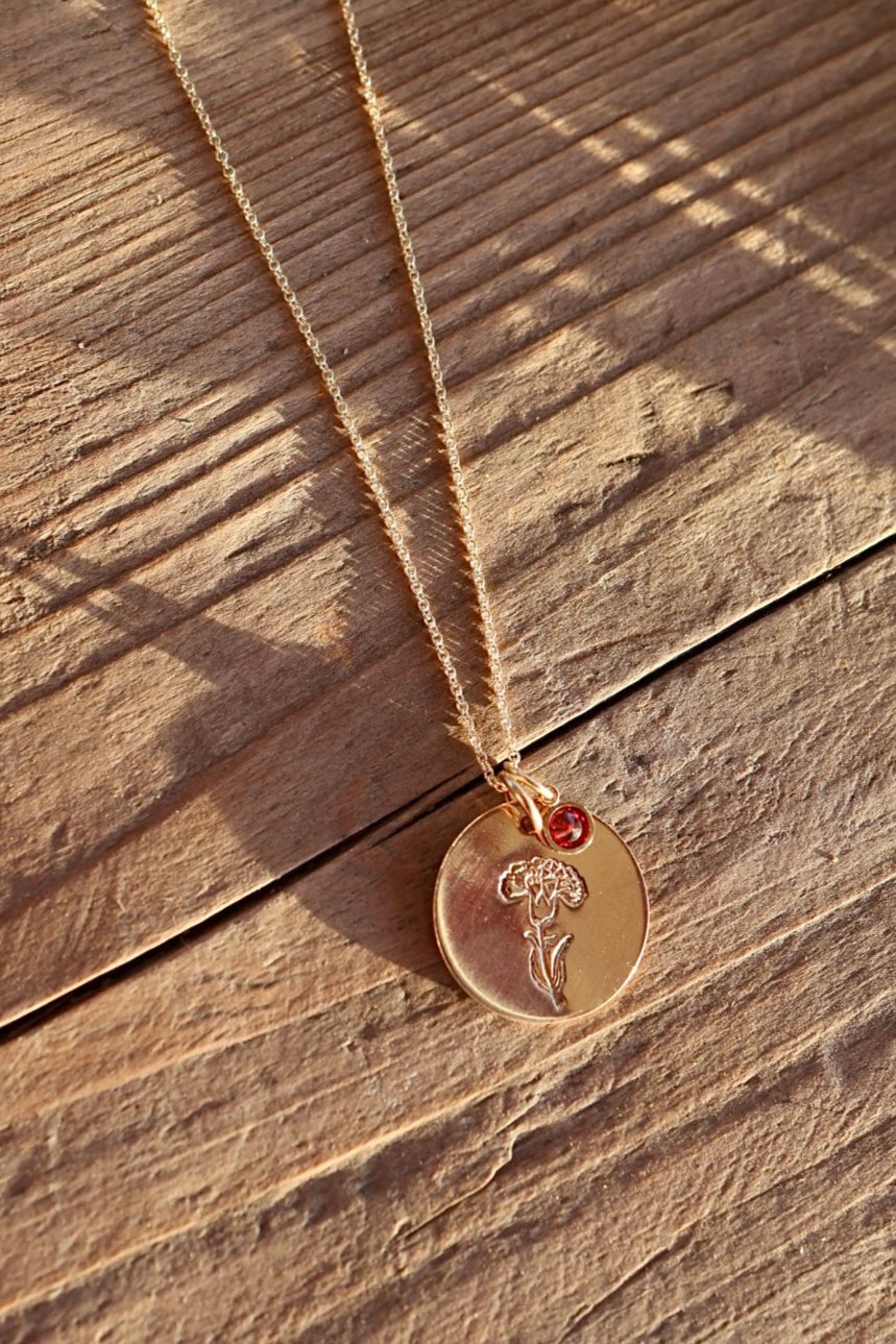 Birthflower Gold Filled Necklace