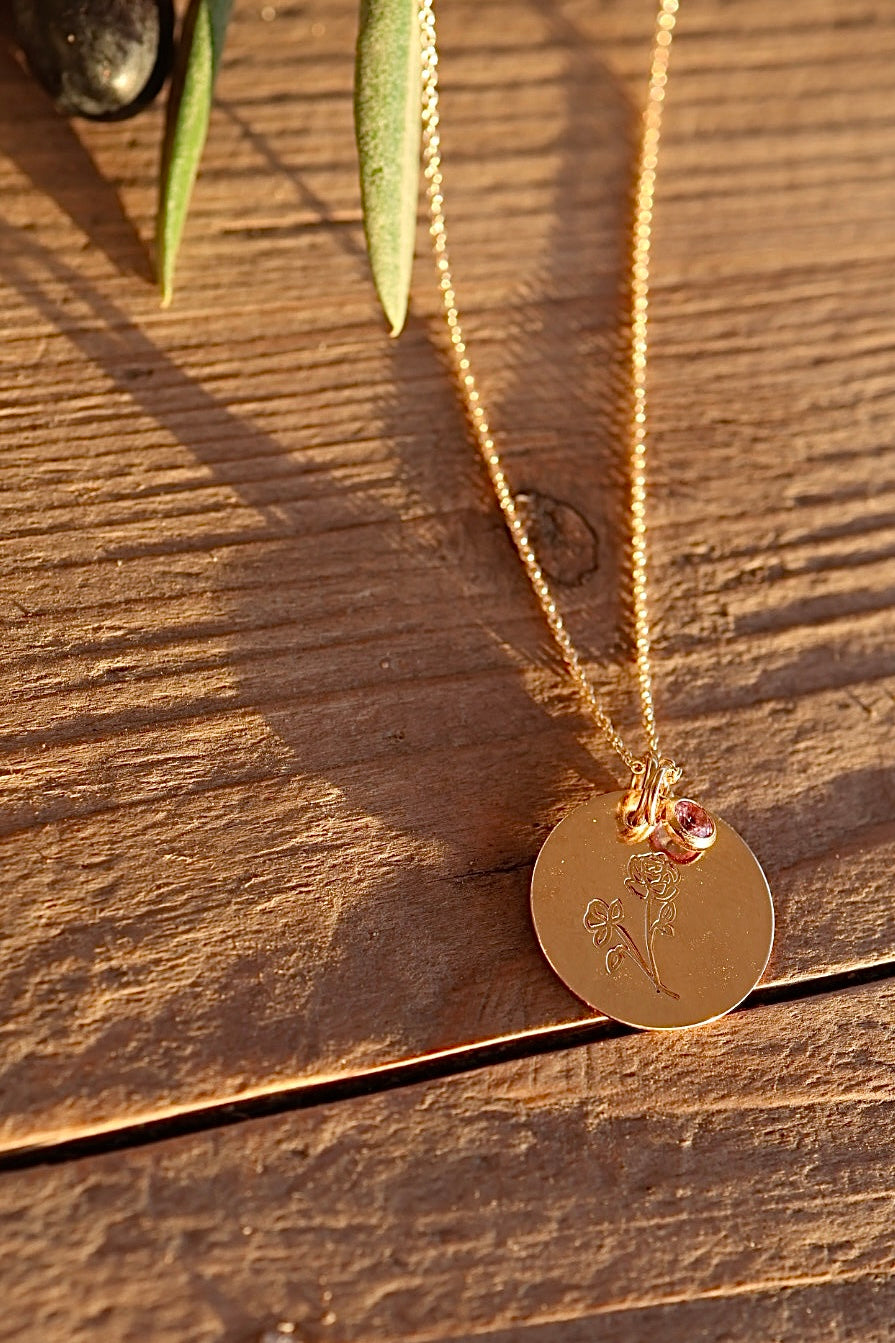 Birthflower Gold Filled Necklace