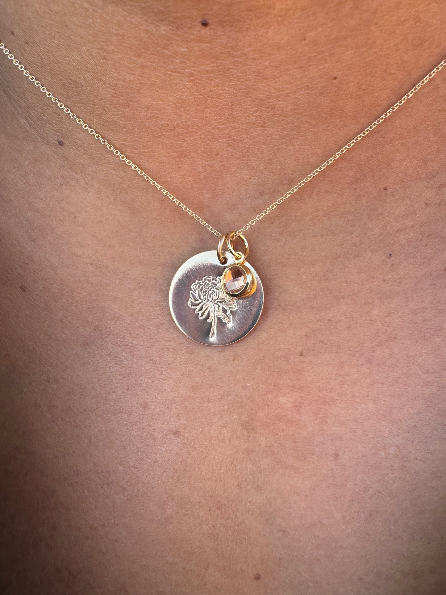 Birthflower Gold Filled Necklace