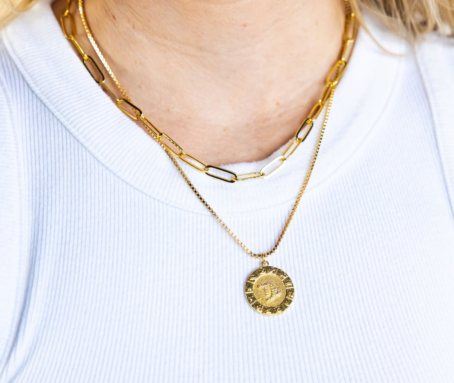 Zodiac Medallion Necklace