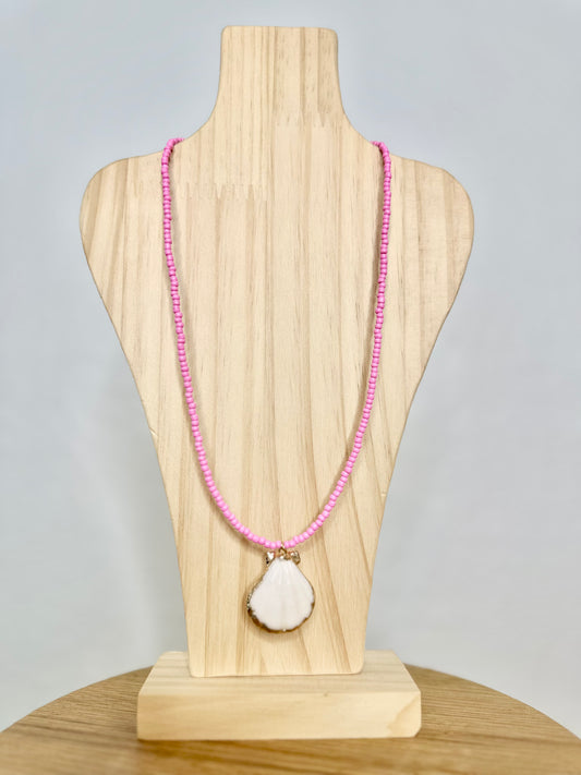 Pink Seashell Necklace