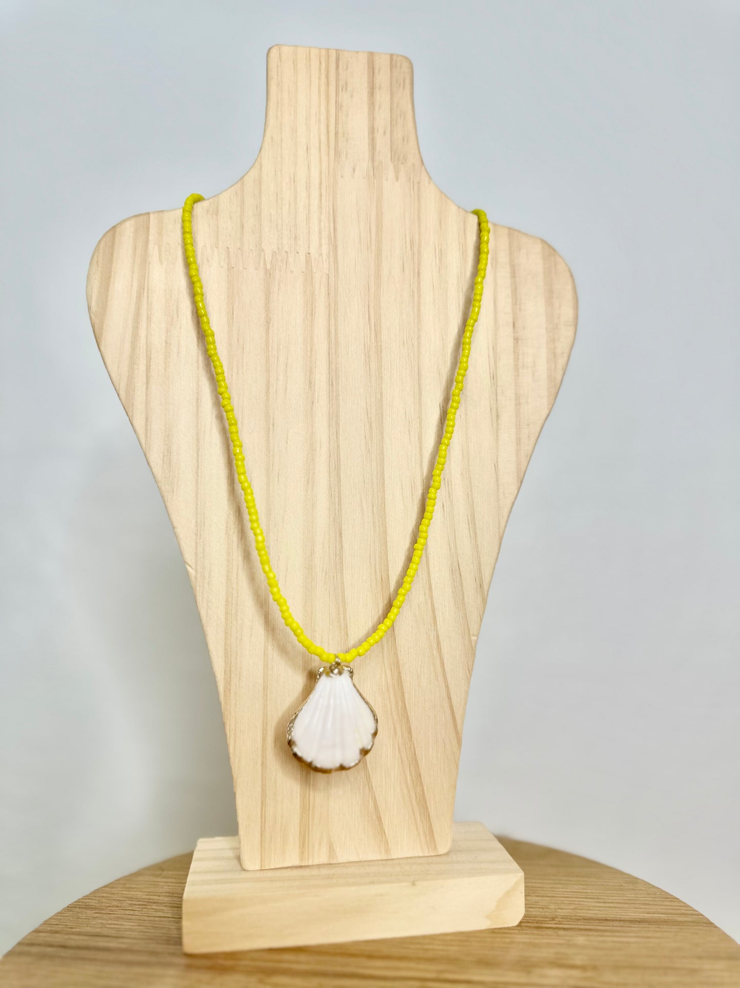 Yellow Seashell Necklace