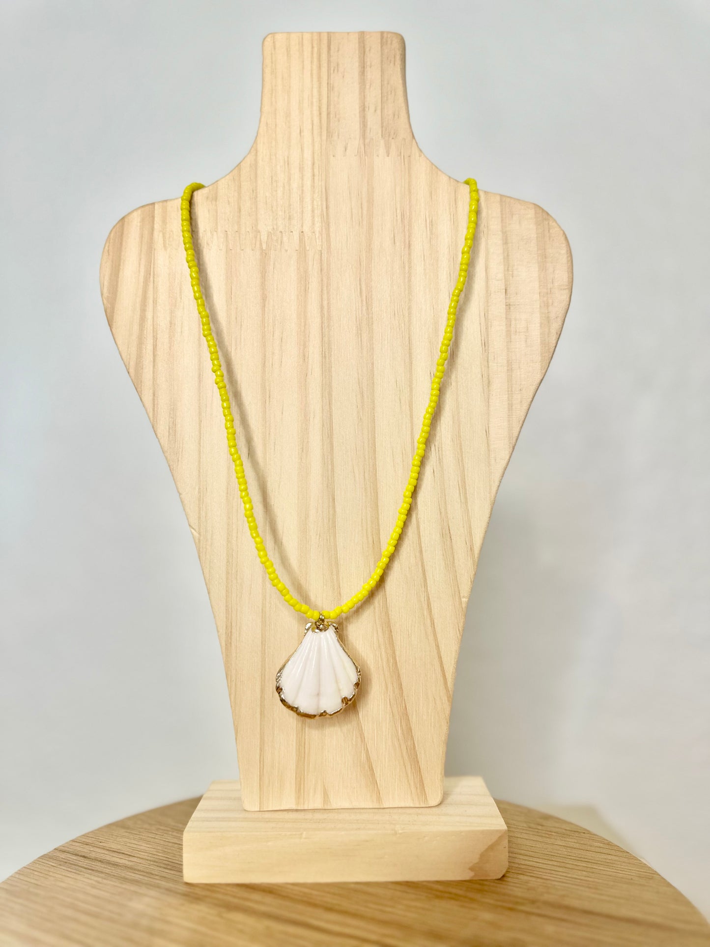 Yellow Seashell Necklace