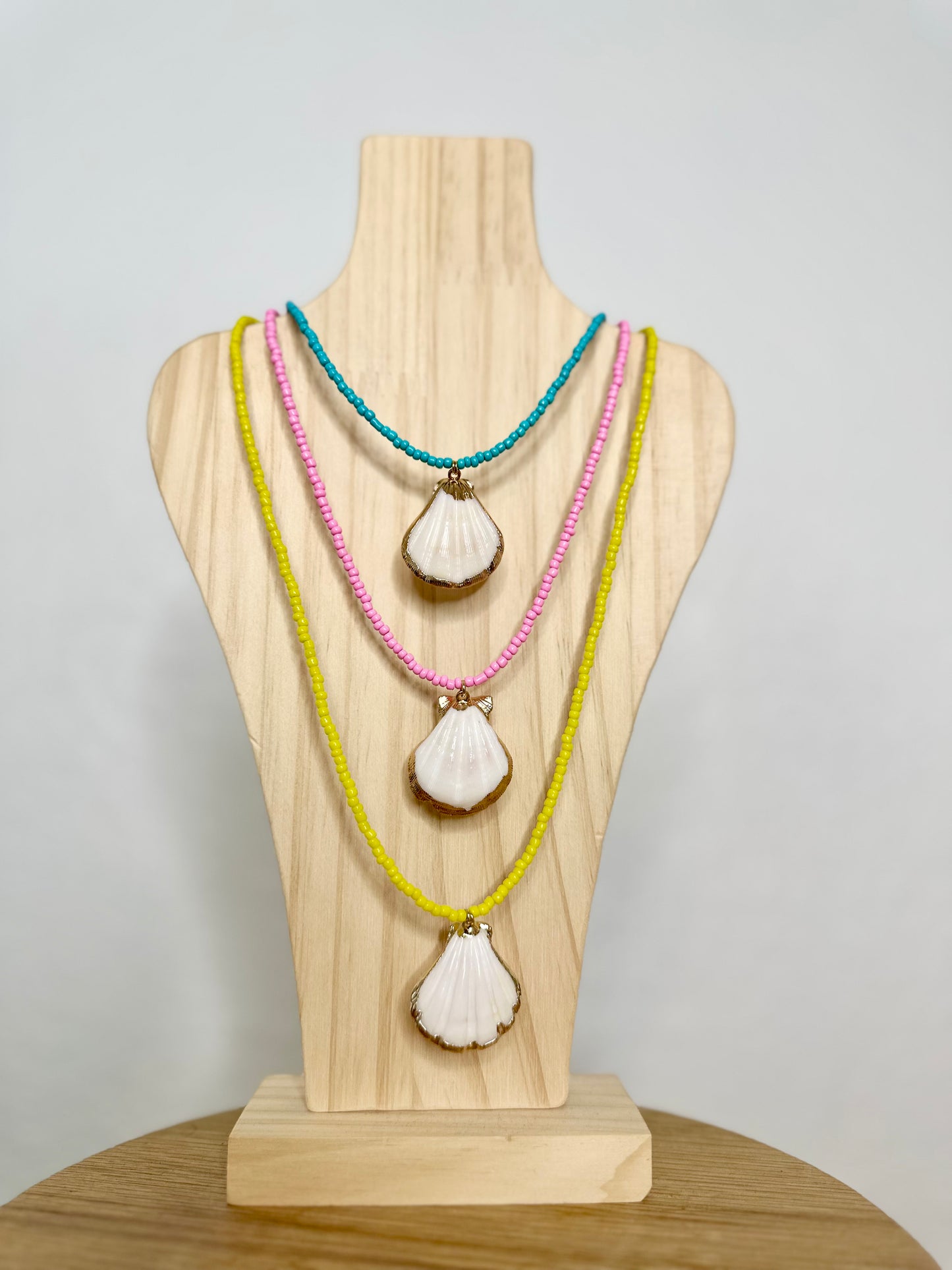 Yellow Seashell Necklace